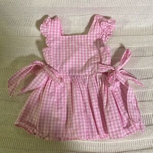 Pink Gingham Kids Top